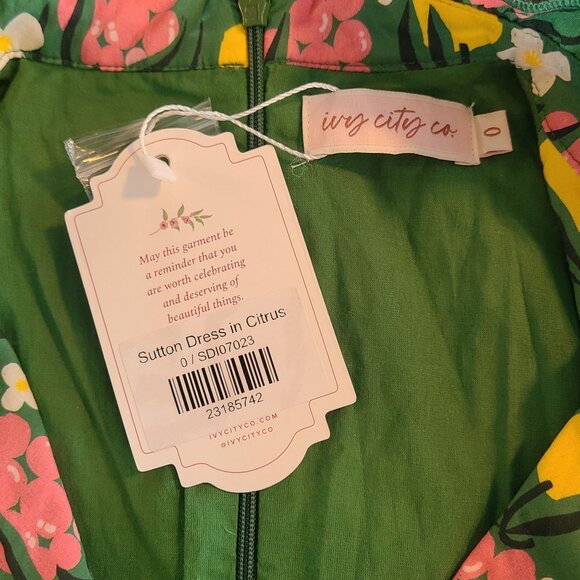 Ivy City Sutton Dress in Citrus Retro Cottage Fit Flare Rockabilly Modest NEW 0 - Picture 4 of 10